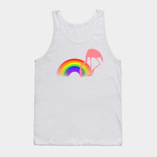 Pink Flamingo End of the Rainbow Tank Top